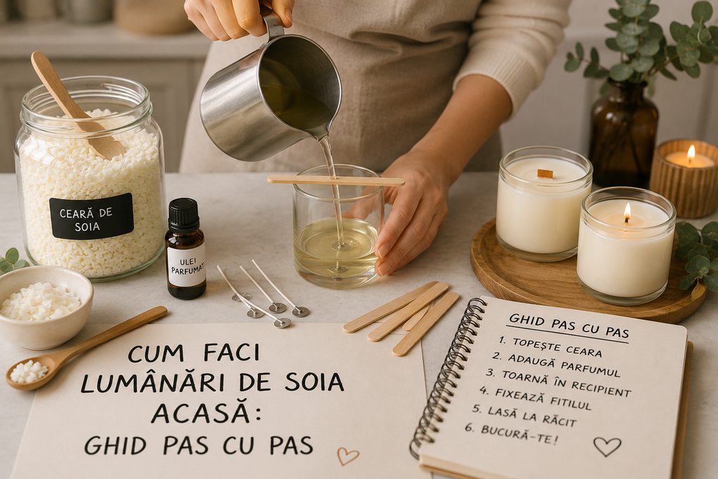 Cum faci lumânări de soia acasă: ghid pas cu pas - Shoplumanari.ro
